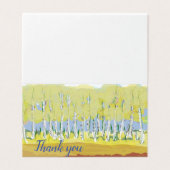 Carte de remerciements d'Aspens dorés (Outside Unfolded)