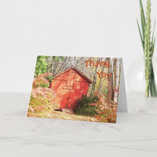 Carte de remerciements d'automne (Devant)