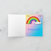 Carte de remerciements de baby shower (Intérieur)