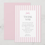 Carte de remerciements de Baby shower à mâchoires  (Devant / Derrière)