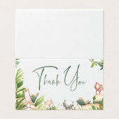 Carte de remerciements de Baby shower à thème Stor (Outside Unfolded)