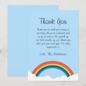 Carte de remerciements De Baby shower Arc-En-Ciel  (Devant / Derrière)