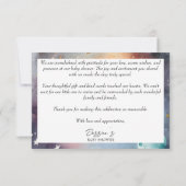 Carte de remerciements de baby shower astronaute s (Dos)