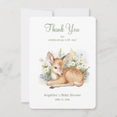 Carte de remerciements de baby shower avec un ador (Devant)