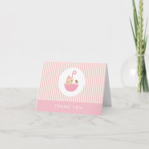 carte de remerciements de baby shower {baby}