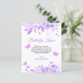 Carte de remerciements de Baby shower Baisers à pa (Debout devant)