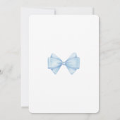 Carte de remerciements de Baby shower bleu moderne (Dos)