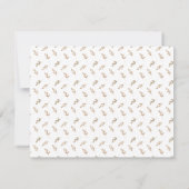 Carte de remerciements de Baby shower Boho - bébé (Dos)