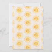 Carte de remerciements de Baby shower Boho Sunshin (Dos)