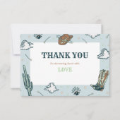 Carte de remerciements de Baby shower Casquette oc (Devant)