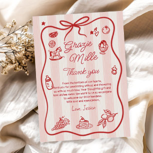 Carte de remerciements de Baby shower Ciao Citron
