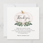 Carte de remerciements de Baby shower Citrouille A (Devant)