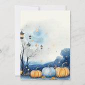 Carte de remerciements de Baby shower Citrouille B (Dos)