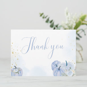 Carte de remerciements de Baby shower Citrouille b