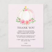 Carte de remerciements de Baby shower Citrouille r (Devant)