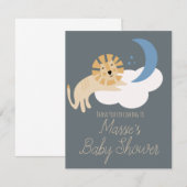 Carte de remerciements de Baby shower Cloud Lion M (Devant / Derrière)