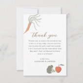 Carte de remerciements de Baby shower cultivé loca (Devant)