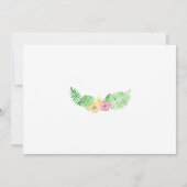 Carte de remerciements de Baby shower d'animaux aq (Dos)