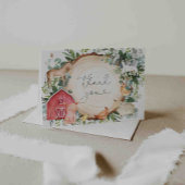 Carte de remerciements de Baby shower d'animaux de