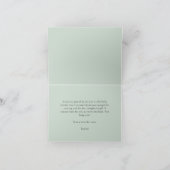 Carte de remerciements de Baby shower d'aquarelle (Intérieur)