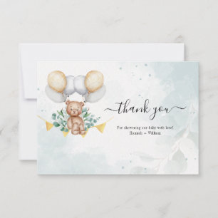 Carte de remerciements de Baby shower d'attente pr