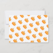 Carte de remerciements de Baby shower d'automne ci (Dos)