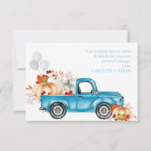 Carte de remerciements de Baby shower d'automne ci (Dos)