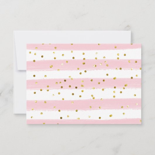 Carte de remerciements de Baby shower de ballon ro (Dos)