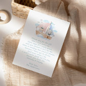 Carte de remerciements de Baby shower de bateau à 