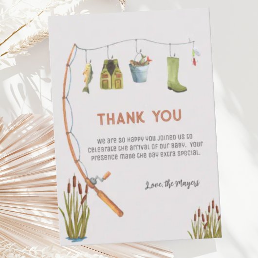 Carte de remerciements de Baby shower de Boho Litt