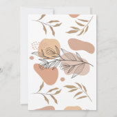 Carte de remerciements de Baby shower de Boho trop (Dos)