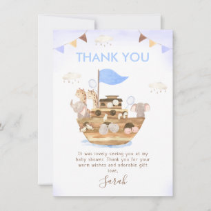Carte de remerciements de Baby shower de Bunting N