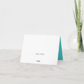 Carte de remerciements de Baby shower de canard en (Dos)