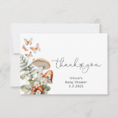 Carte de remerciements de baby shower de champigno (Devant)