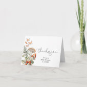 Carte de remerciements de baby shower de champigno (Devant)