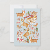 Carte de remerciements de Baby shower de Chien de  (Dos)