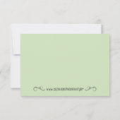 Carte de remerciements de Baby shower de Cute Elep (Dos)