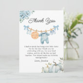 Carte de remerciements de Baby shower de Cutie Pie (Debout devant)