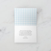 Carte de remerciements de Baby shower de Cutie Pie (Intérieur)