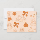 Carte de remerciements de baby shower de garde-rob (Dos)