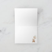 Carte de remerciements de Baby shower de la fille  (Intérieur)