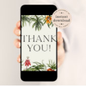 Carte de remerciements de Baby shower de la Jungle