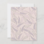 Carte de remerciements de Baby shower de la petite (Dos)