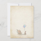 Carte de remerciements de baby shower de livre (Dos)