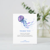 Carte de remerciements de Baby shower de méduses b (Debout devant)