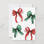 Carte de remerciements de Baby shower de Noël mode (Dos)