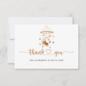 Carte de remerciements de baby shower de pépinière (Devant)