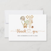 Carte de remerciements de baby shower de pépinière (Devant)