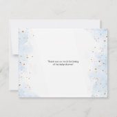 Carte de remerciements de Baby shower de pingouin  (Dos)