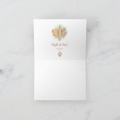 Carte de remerciements de Baby shower de plage en (Intérieur)